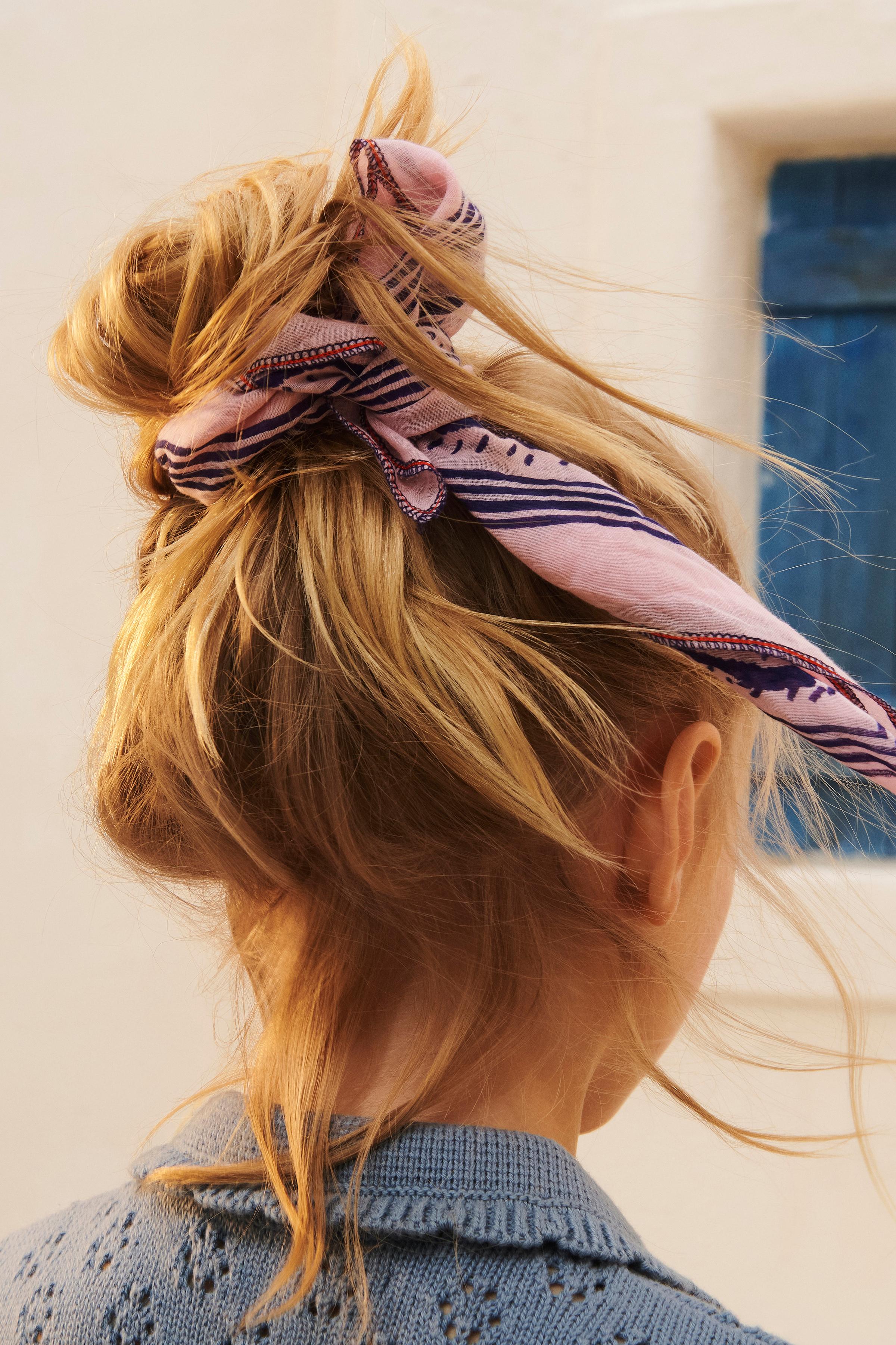LIMITED EDITION OCEAN PRINT BANDANA - Pink | ZARA Mexico