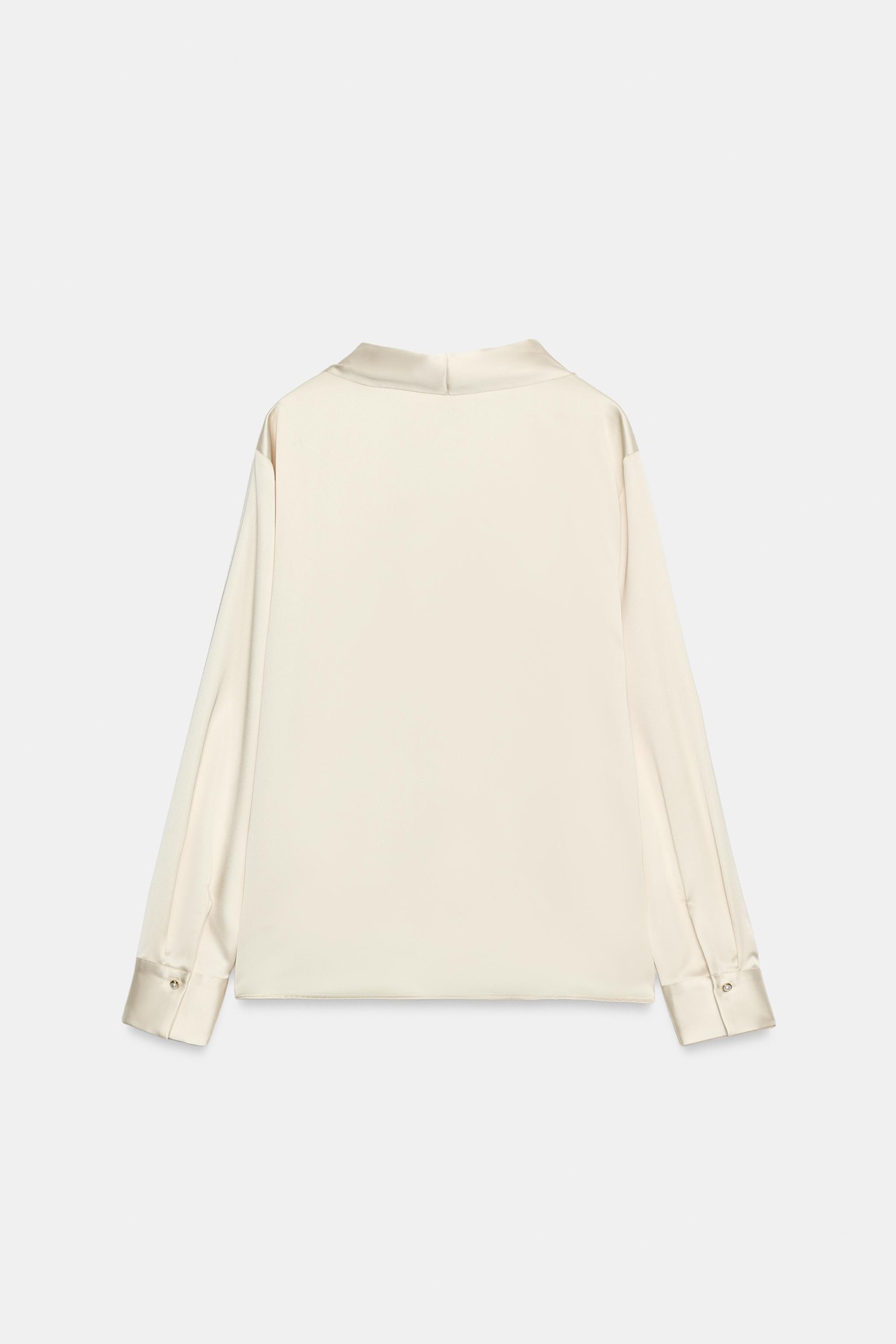 BLOUSE SATINÉE FOULARD