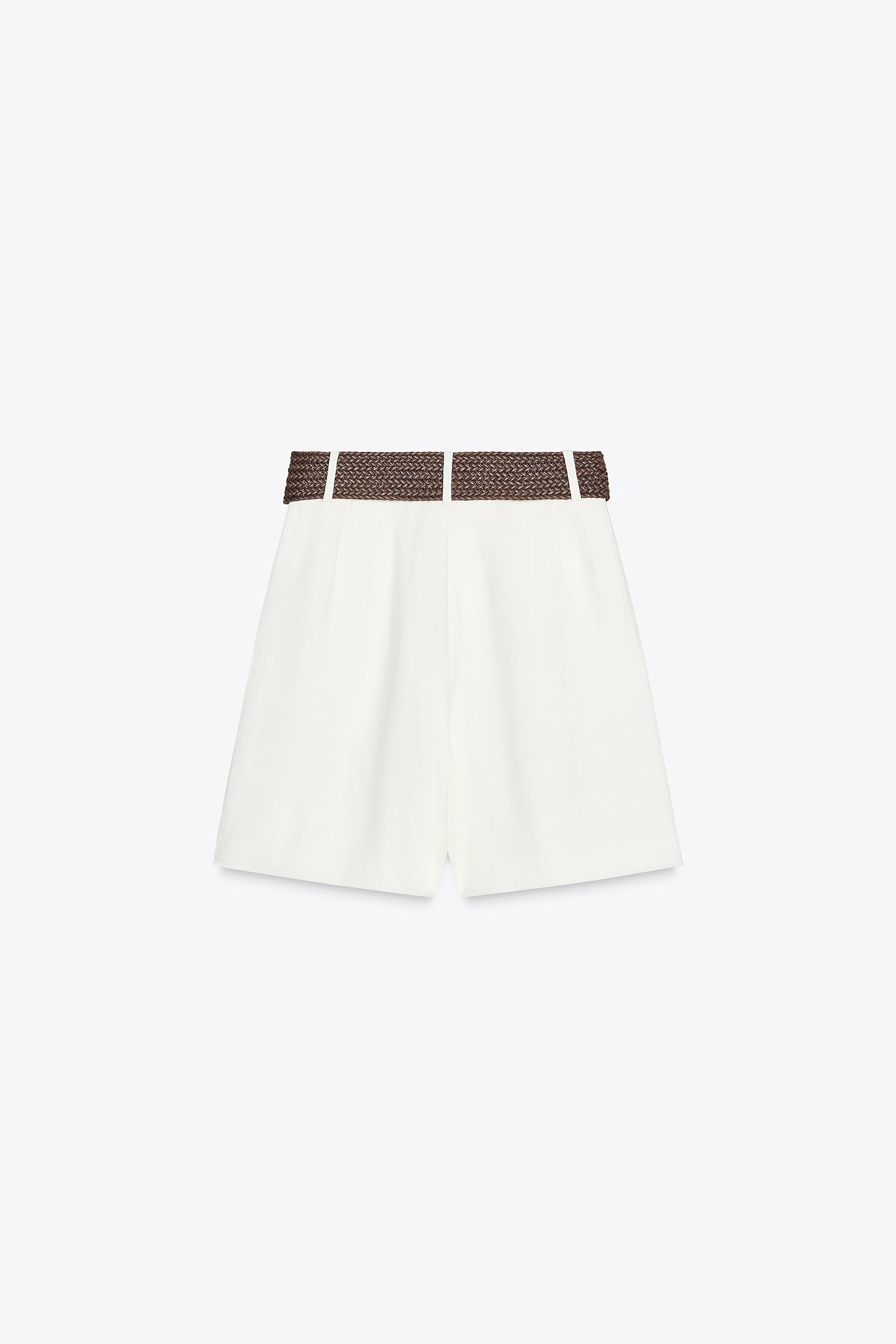 BERMUDA PINCES CEINTURE