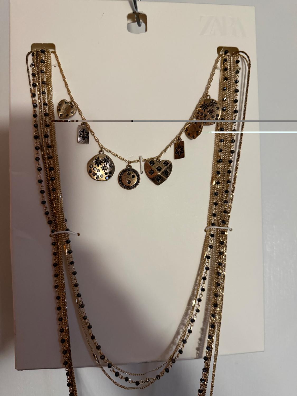 PACK 3 COLLARES CADENAS ABALORIOS CHARMS - Image 2