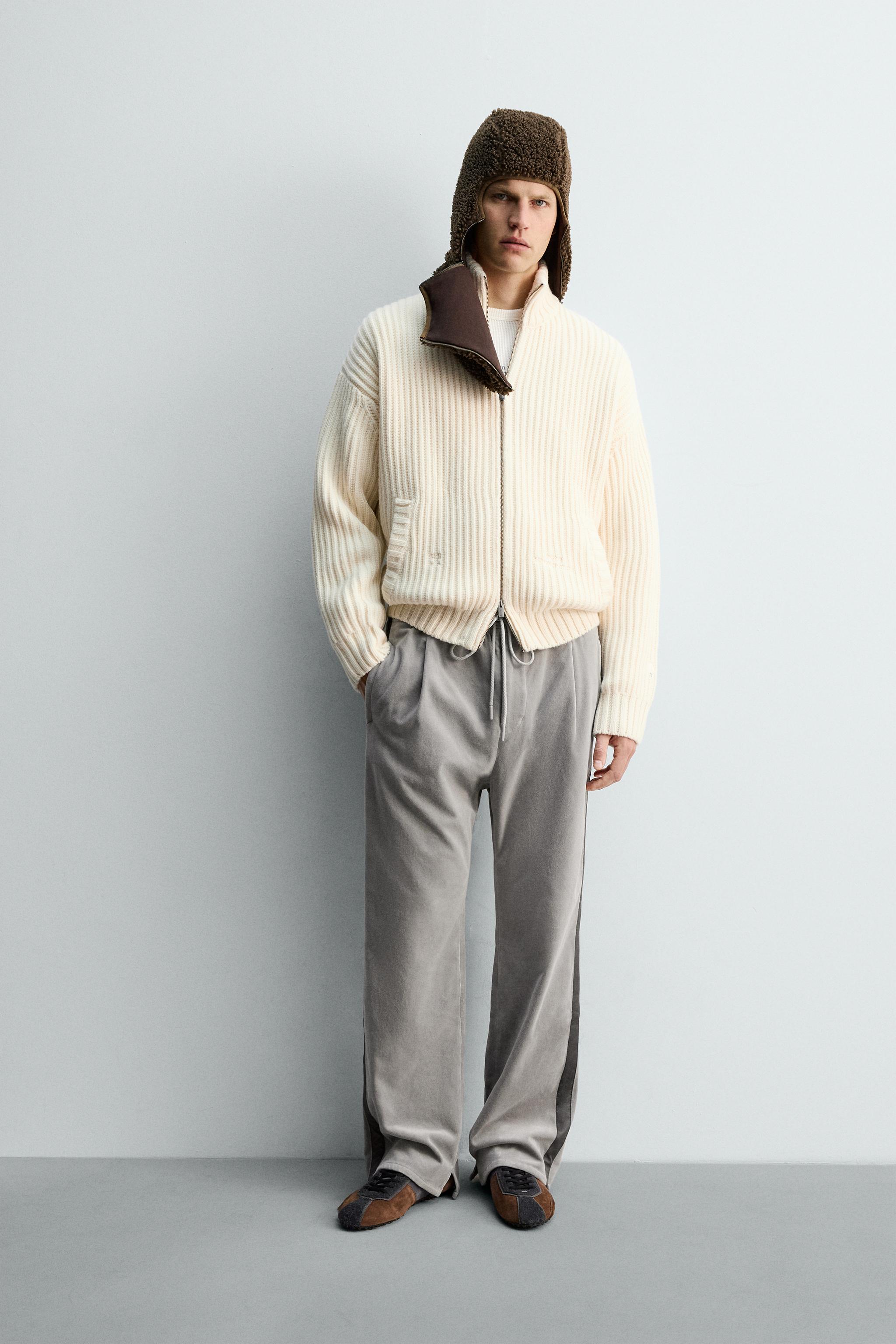 Shop Zara PURL KNIT CARDIGAN X SR_A at Beverly Center in Los