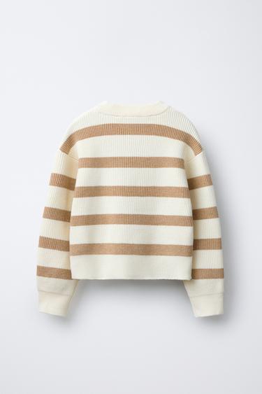 STRIPED KNIT SWEATER - Stripes by Zara - Image 1
