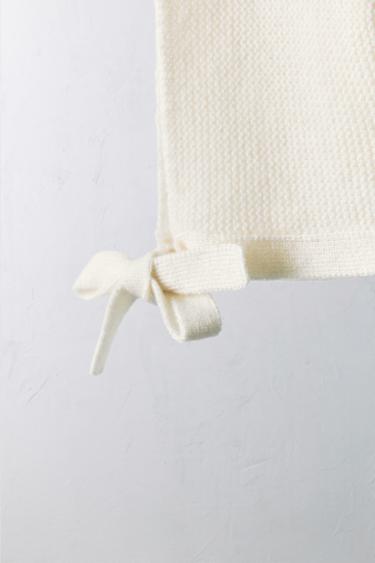 0-12 MONTHS/ 100% CASHMERE LIMITED EDITION BONNET - Ecru by Zara - Image 1