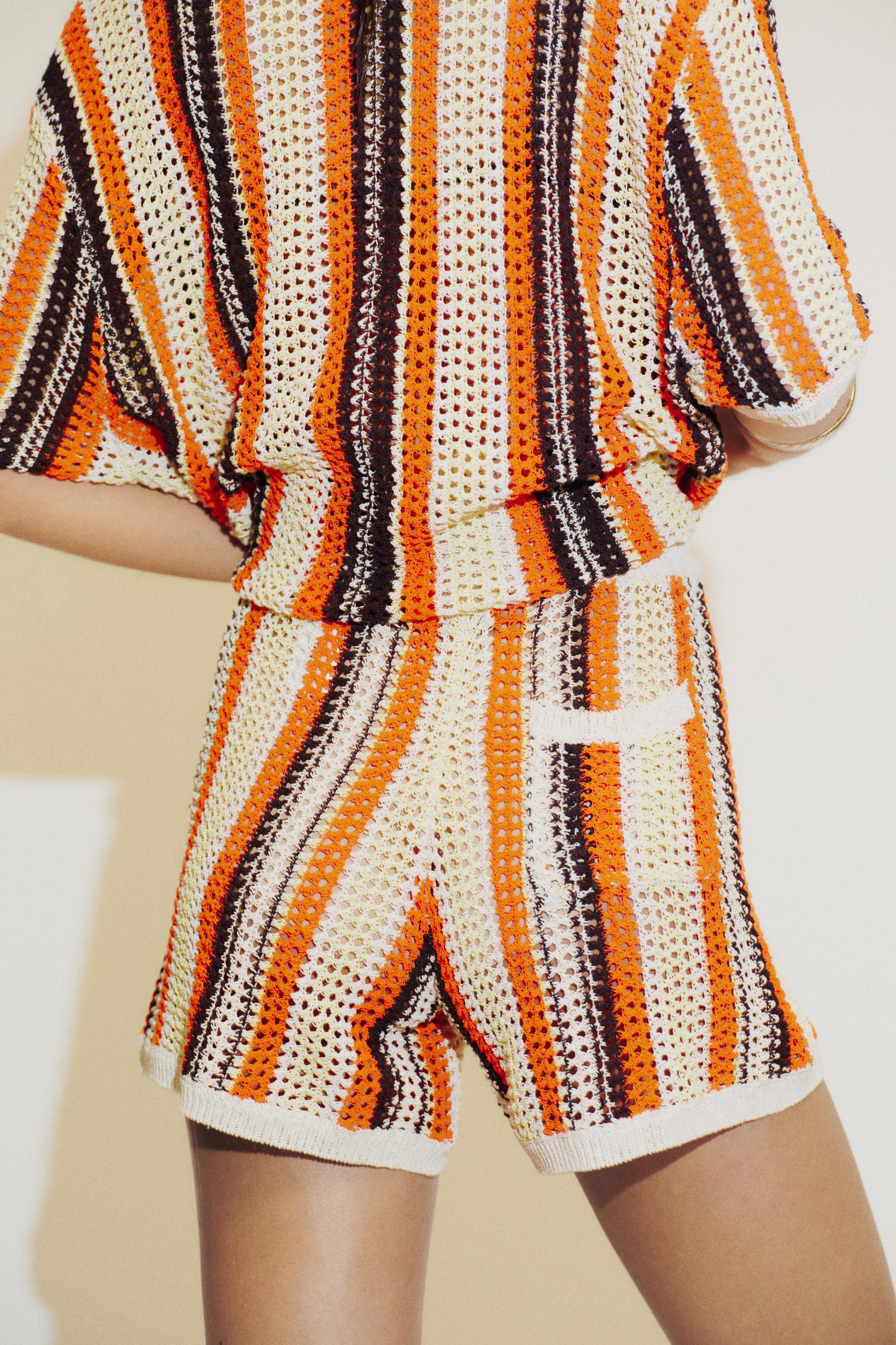 ZARA ニットショートパンツ 3920/261 ニットショートパンツ - ライトイエロー | ZARA Japan / 日本