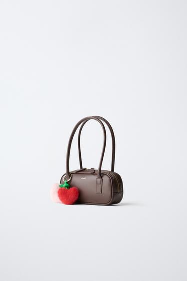 SHOULDER BAG WITH CHARMS - Brown by Zara - Image 1