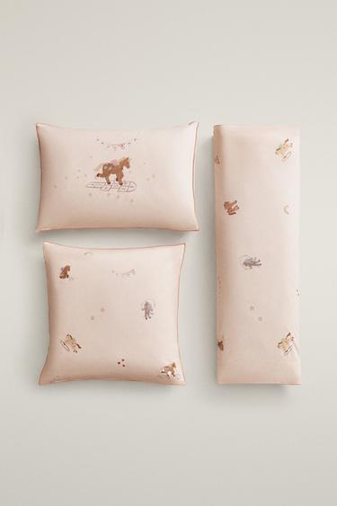 KIDS' UNICORN PILLOWCASE - Light pink by Zara