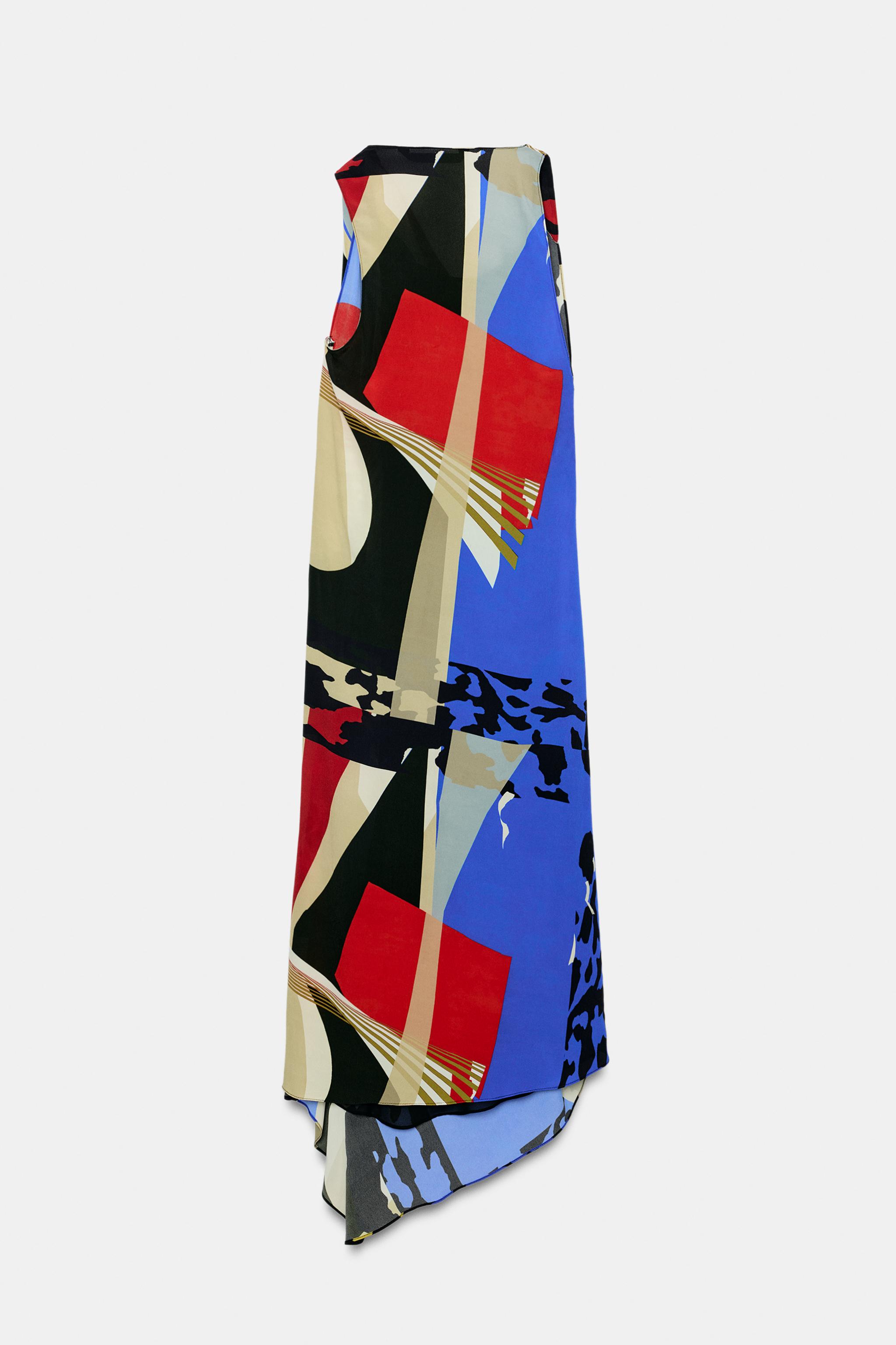ZW COLLECTION PRINTED MIDI DRESS