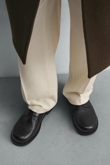 LIMITED EDITION LEATHER SMART SHOES - Black by Zara - Image 2