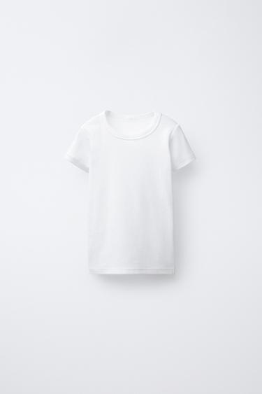 LOT DE TROIS T-SHIRTS À MANCHES COURTES - Blanc de Zara - Image 1