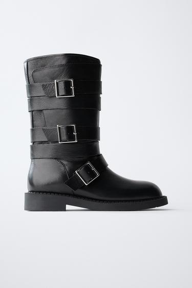 ĀDAS ZĀBAKI AR SPRĀDZĒM - Melns no Zara