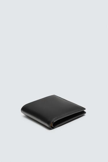 LEATHER WALLET - Black by Zara - Image 1