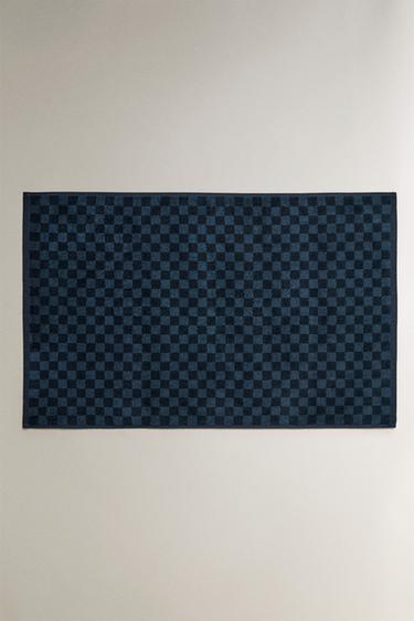CHEQUERED BATH MAT - Multicoloured by Zara