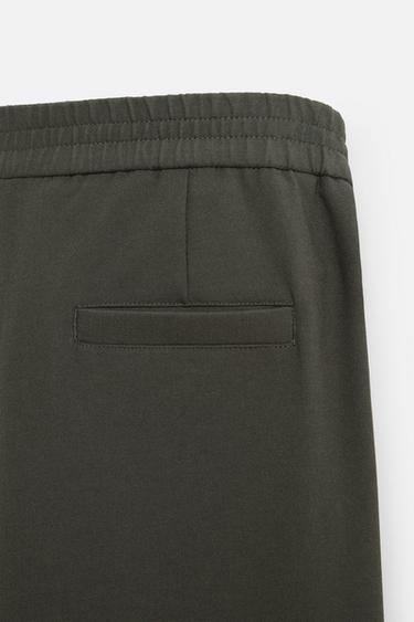REGULAR FIT TROUSERS - Khaki by Zara - Image 9