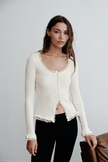جاكيت بتصميم مدمج - خَام الخاص بـ Zara