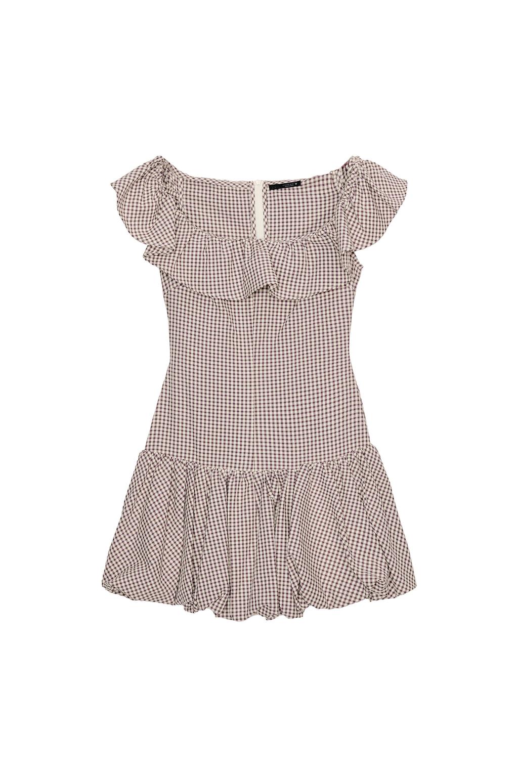 GINGHAM JUMPSUIT DRESS - image 3