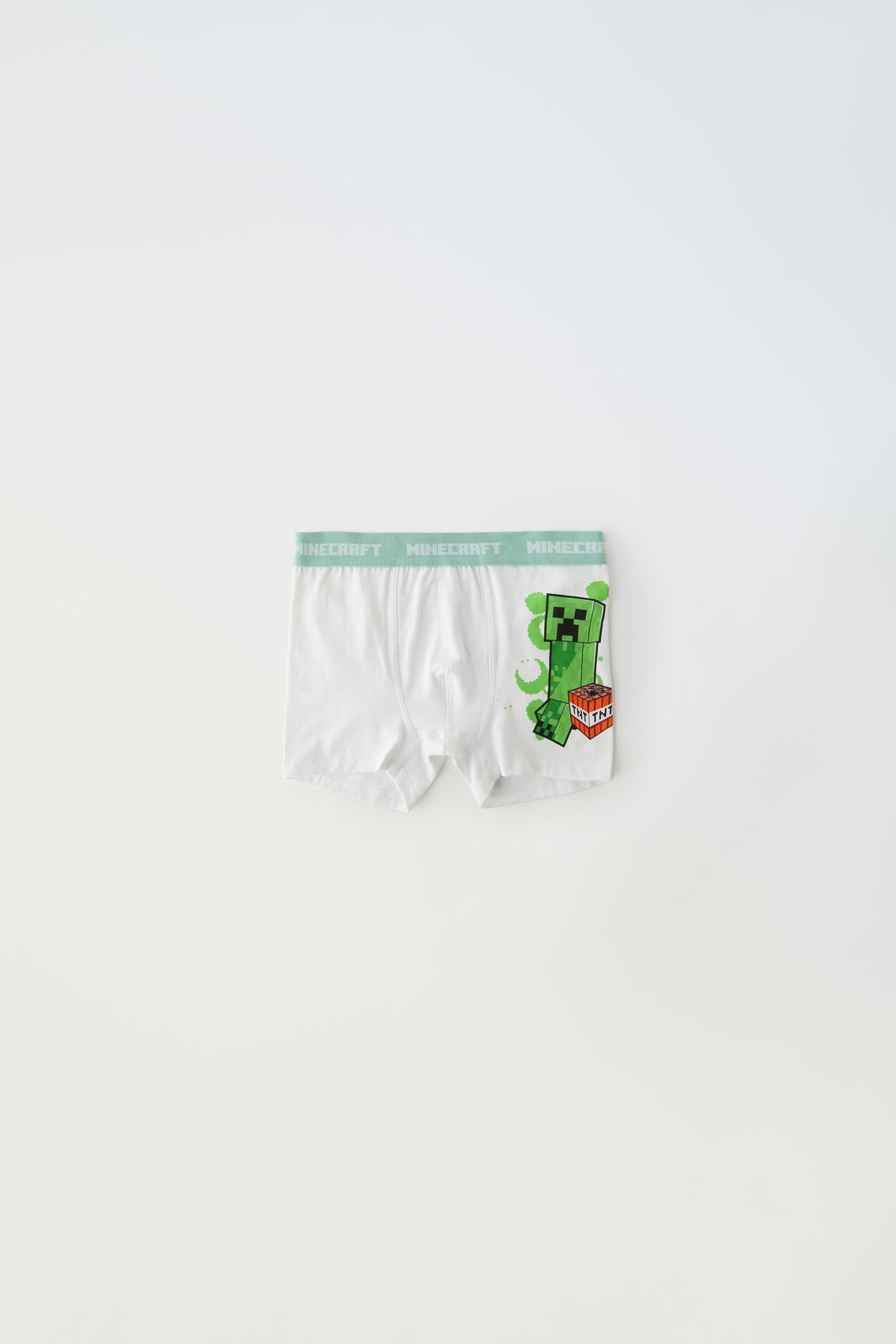 6-14 YEARS/ PACK OF TWO MINECRAFT © MOJANG AB. ™ BOXERS