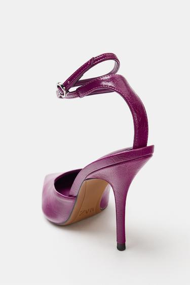 CHAUSSURES À BRIDES ARRIÈRE - Violet de Zara - Image 4