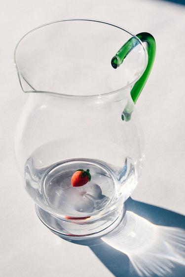 BOROSILICATE STRAWBERRY JUG - Green by Zara - Image 5