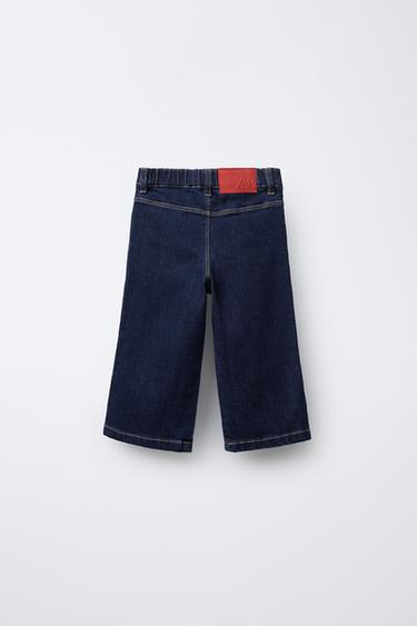 EMBROIDERED POCKET MARINE JEANS - Blue by Zara - Image 1