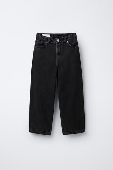 RELAXED BAGGY JEANS - Black by Zara