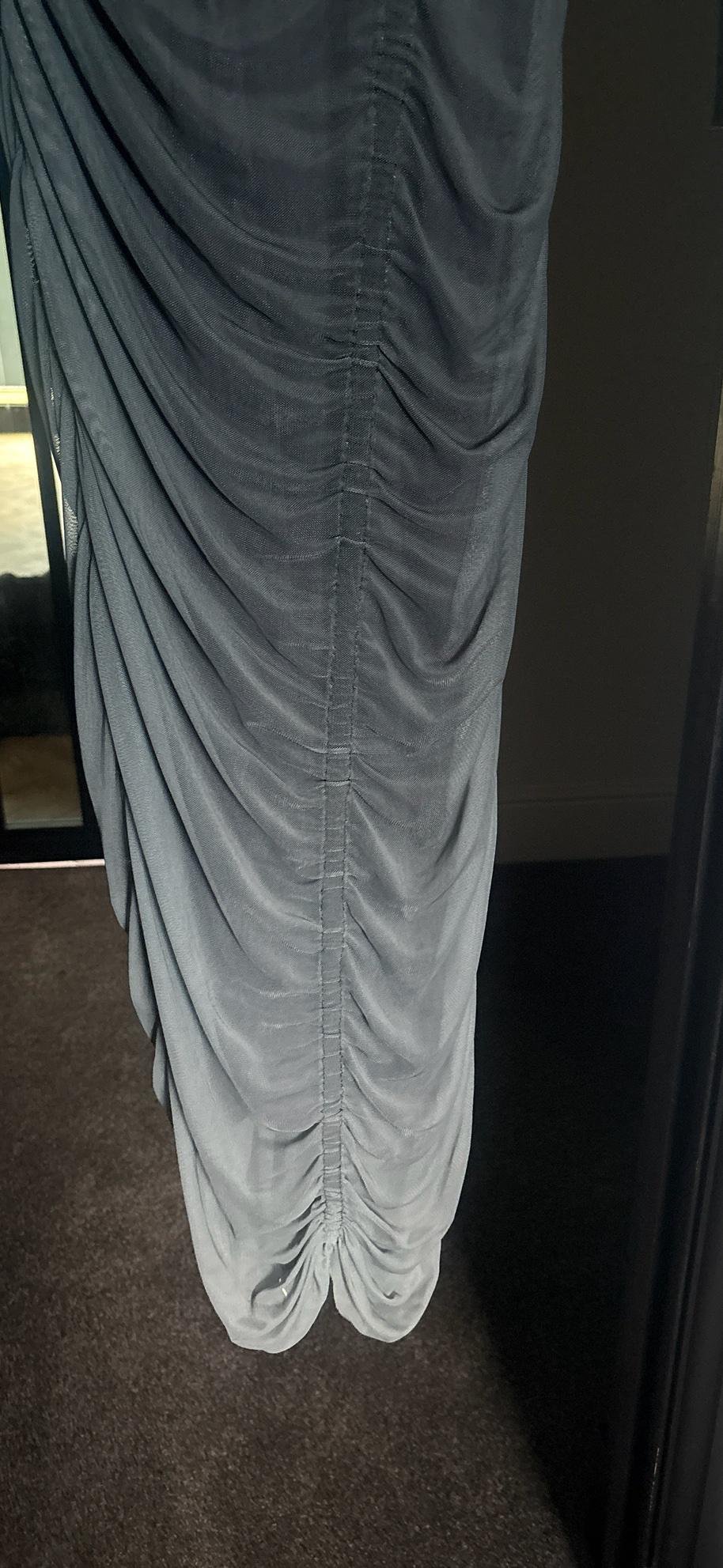 PRINTED TULLE MIDI DRESS - Image 2