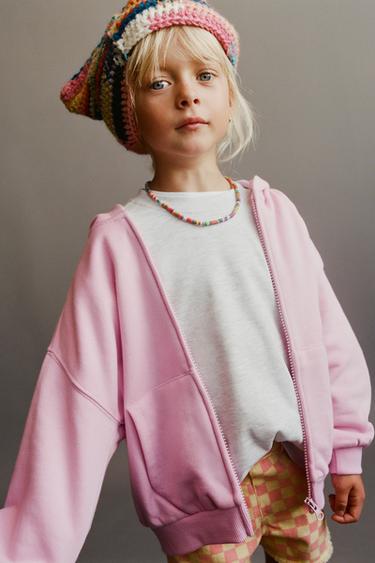 MOM FIT TWILL BERMUDA SHORTS WITH CHECK PRINT - Pink by Zara