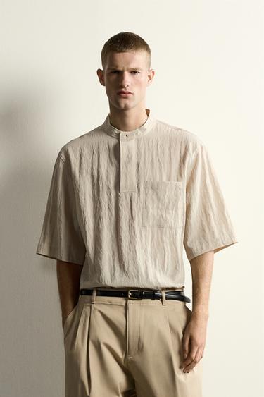 FLOWING POLO SHIRT - Beige by Zara