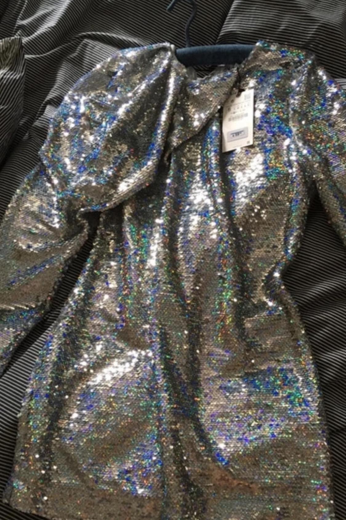 SHORT SEQUIN DRESS - Image 4