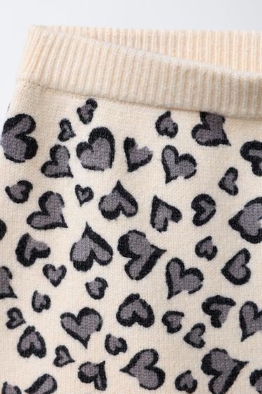 HEART KNIT SKIRT - Ecru / Marl by Zara - Image 2