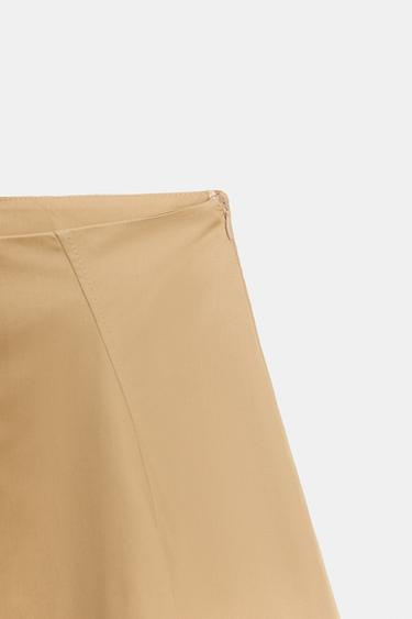 ASYMMETRIC MINI SKIRT - camel by Zara - Image 5