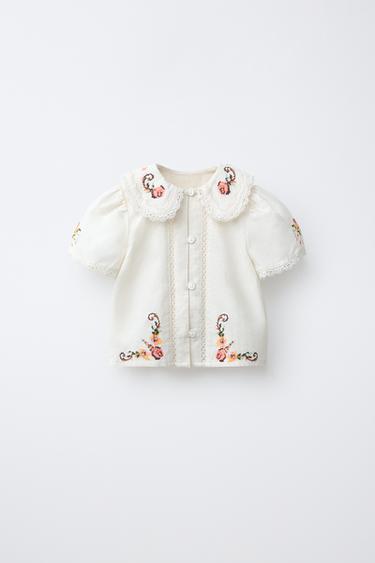 قميص مطرز - خَام الخاص بـ Zara - صورة 0