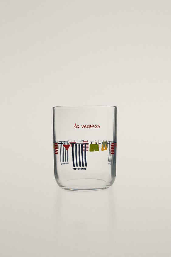 SUMMER GLASS TUMBLER | DIEGO NINE - Red by Zara - Image 0