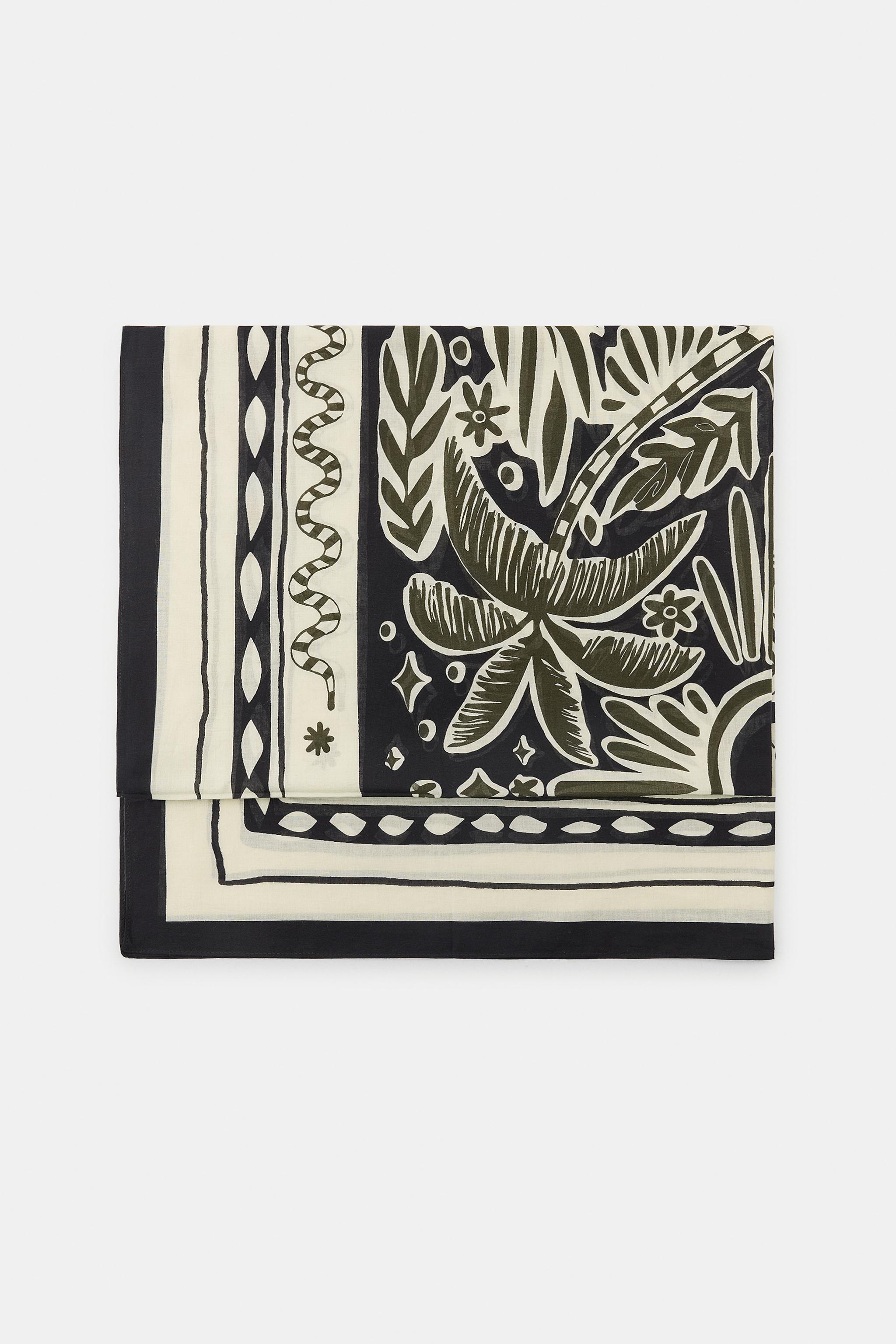 FOULARD À IMPRIMÉ EN COTON
