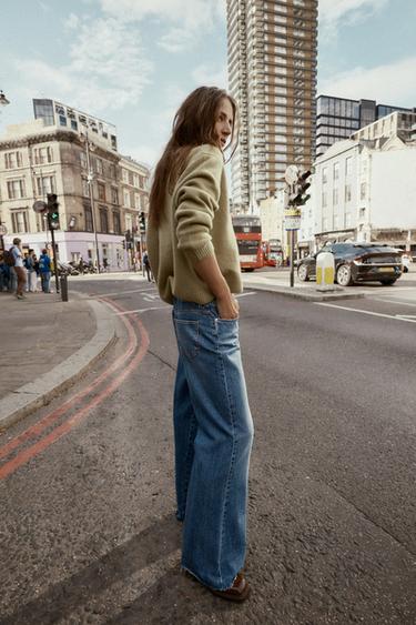 JEANS Z1975 WIDE LEG HOCH SITZEND - Indigoblau von Zara