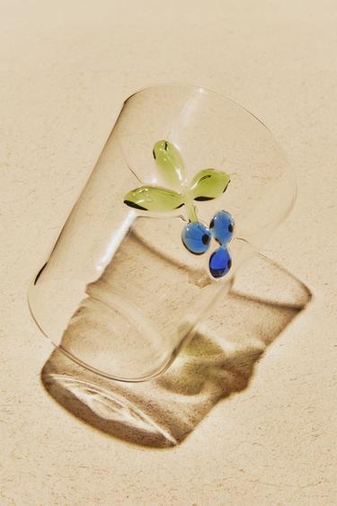 Zara BOROSILICATE GLASS FRUIT TUMBLER - Purple