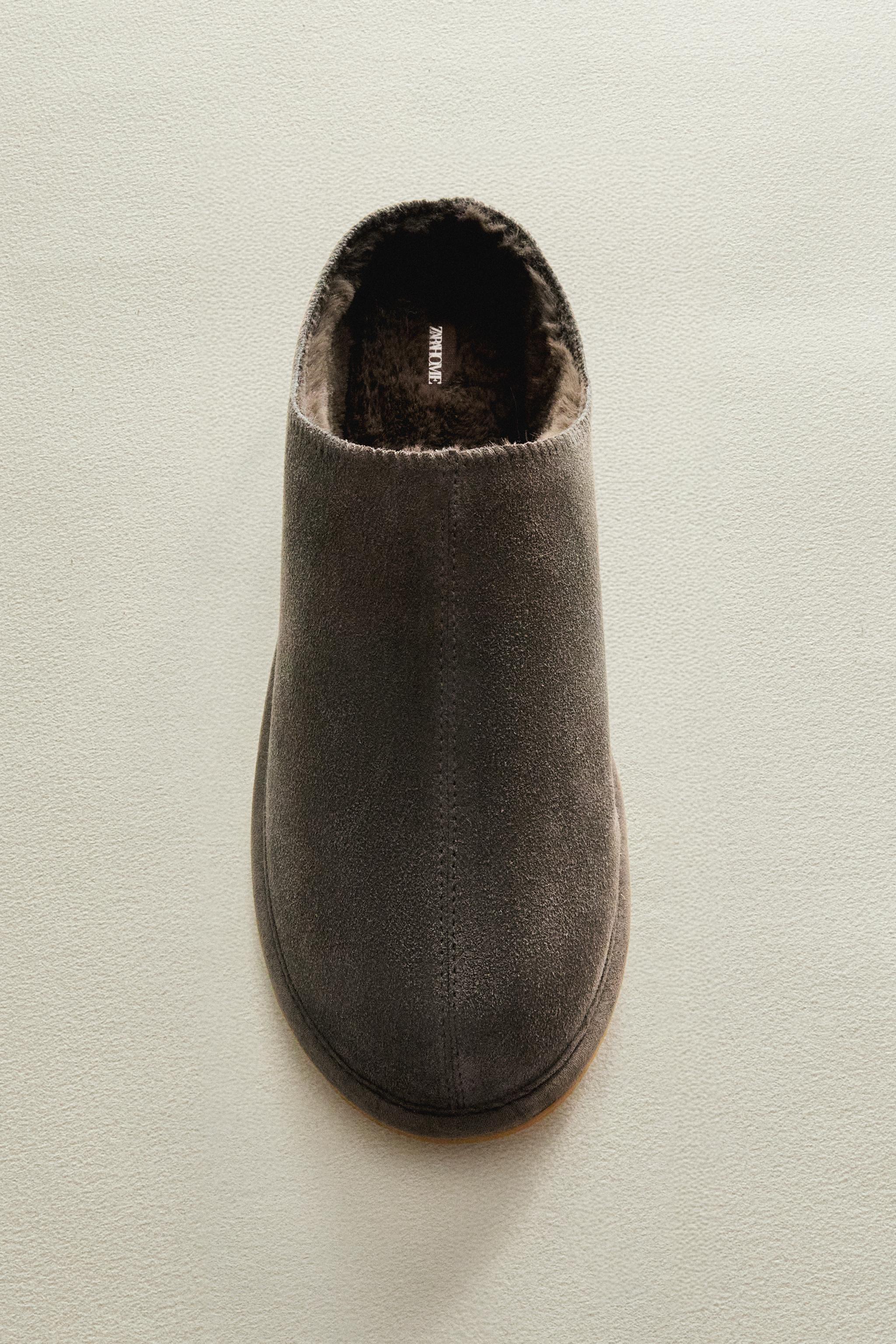 SABOT CUIR CHAUD