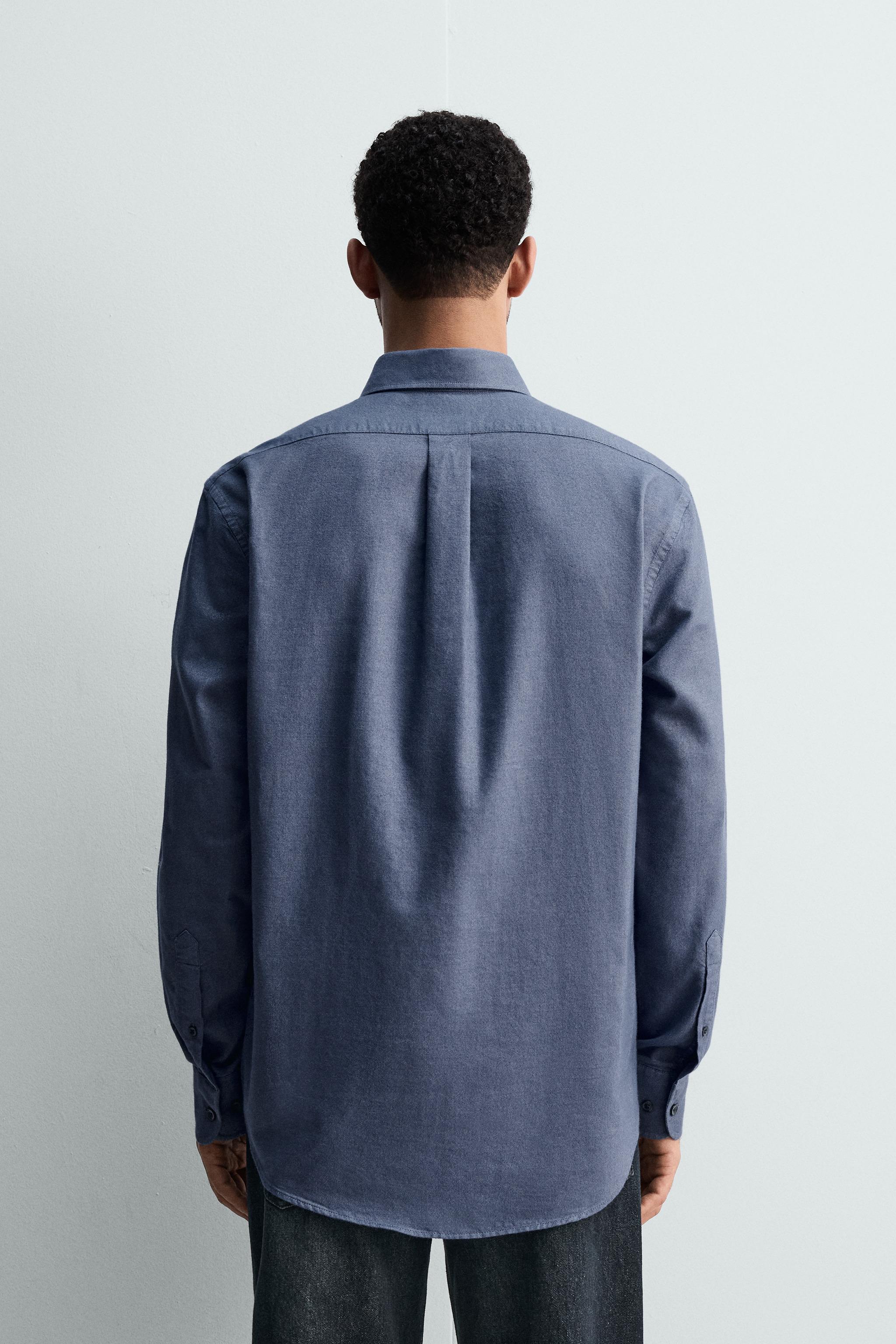 WASHED TEXTURED OXFORD SHIRT