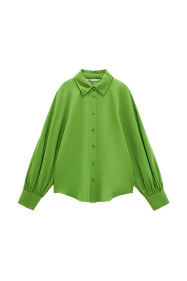 BLOUSE WITH VOLUMINOUS SLEEVES