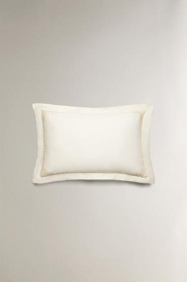 EMBROIDERED SATEEN PILLOWCASE - Cava by Zara - Image 2