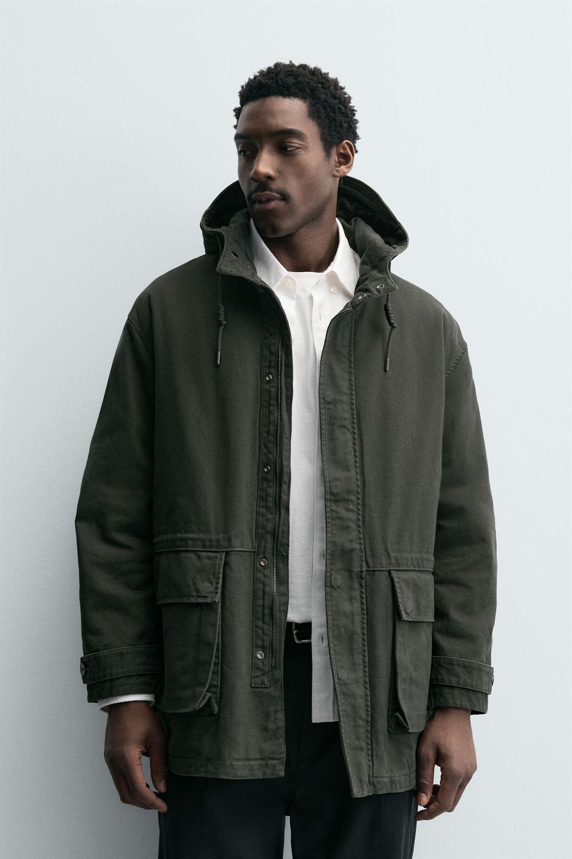 RELAXED FIT WASHED PARKA