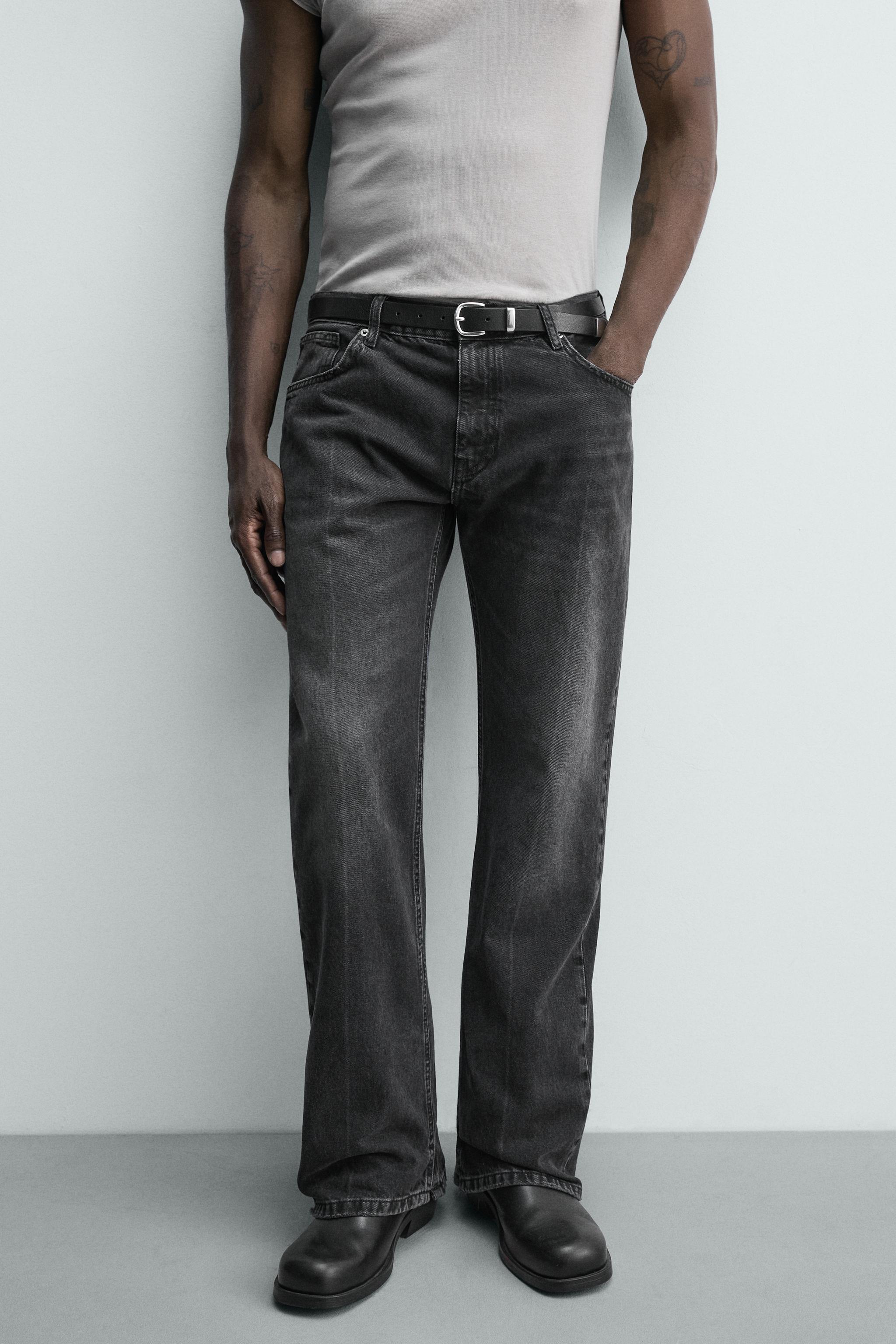 FLARE FIT SLIT JEANS
