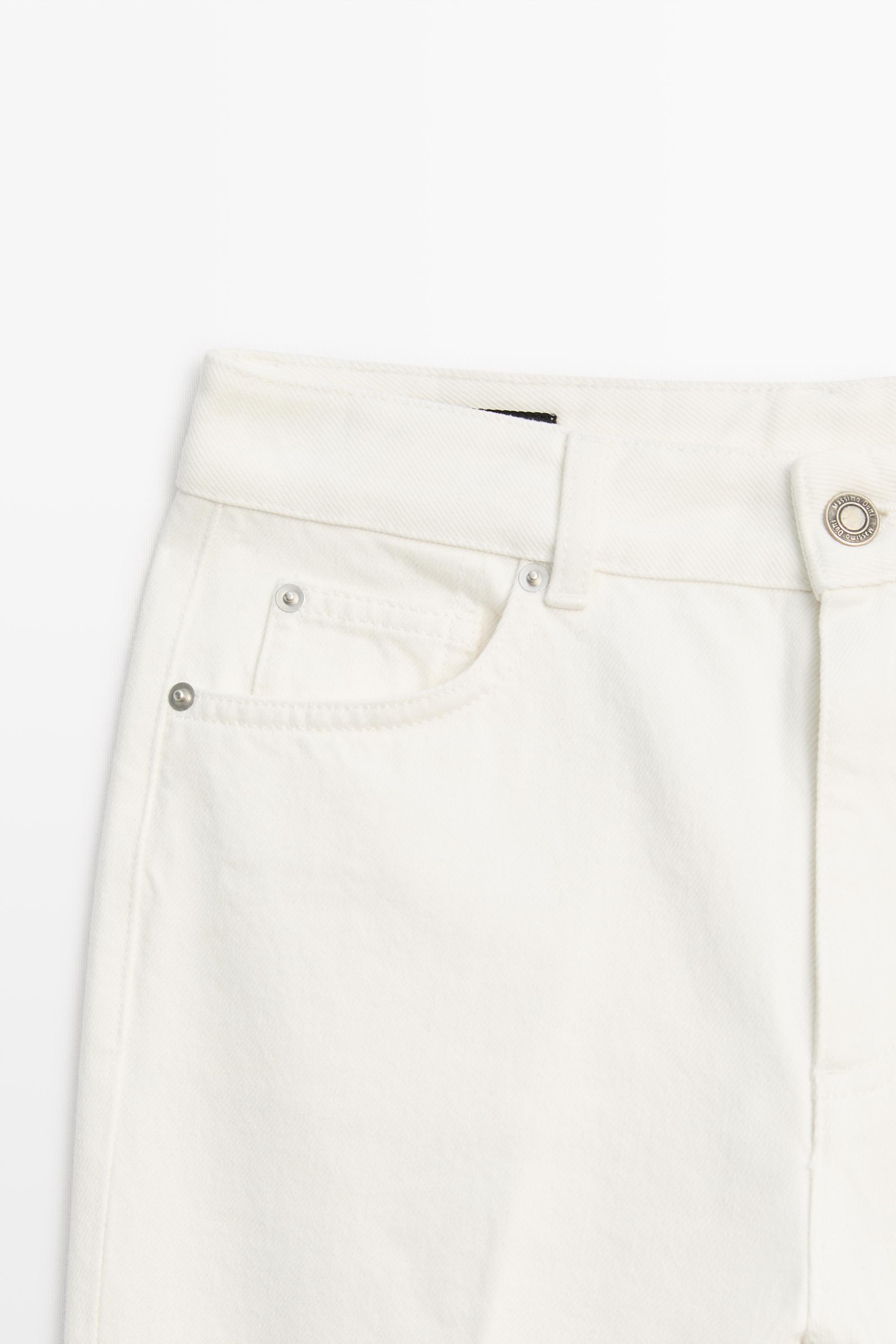 Mid-waist cropped flare fit jeans