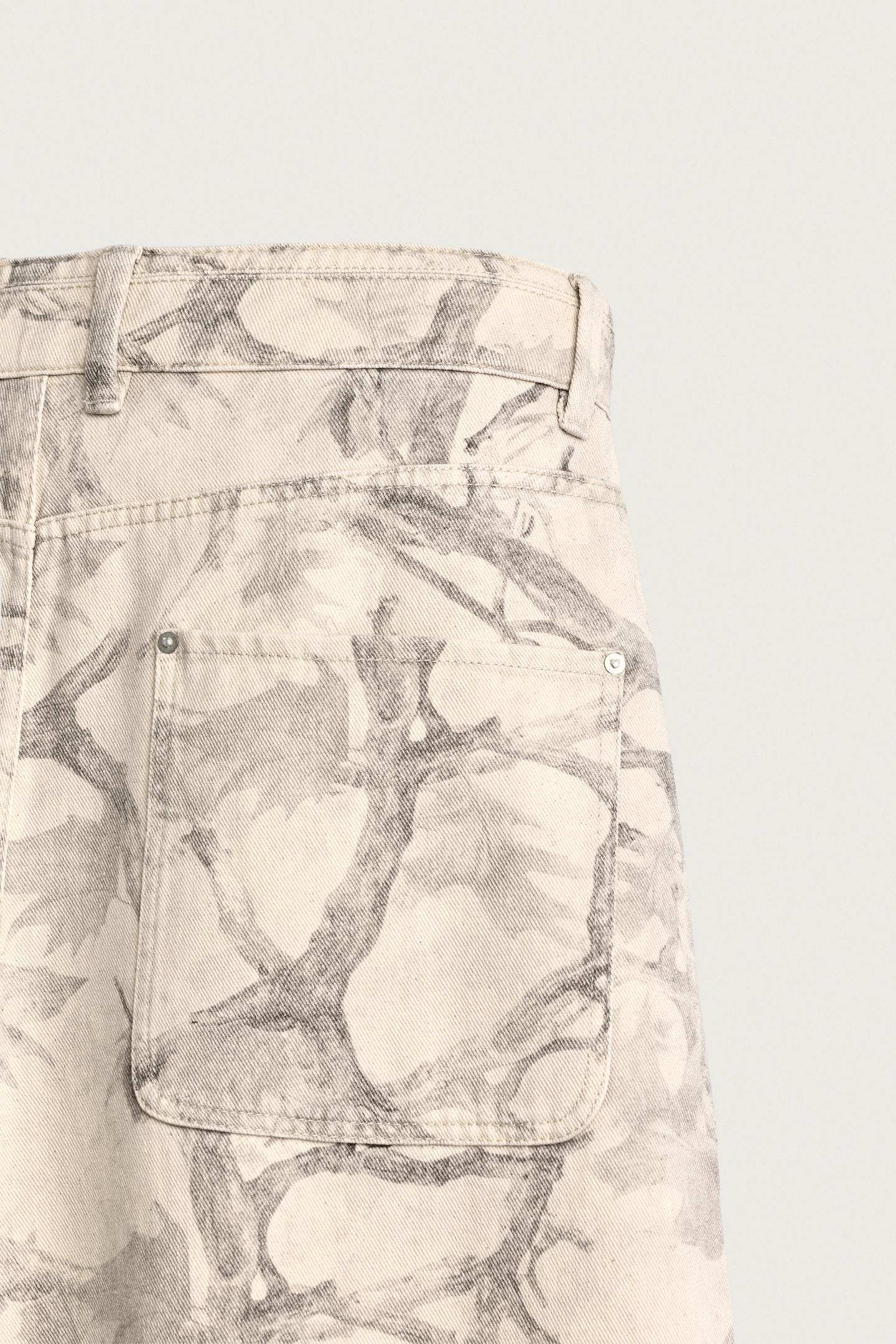 Мужские брюки Zara Abstract Print Balloon Fit, цвет: С принтом — фото 9