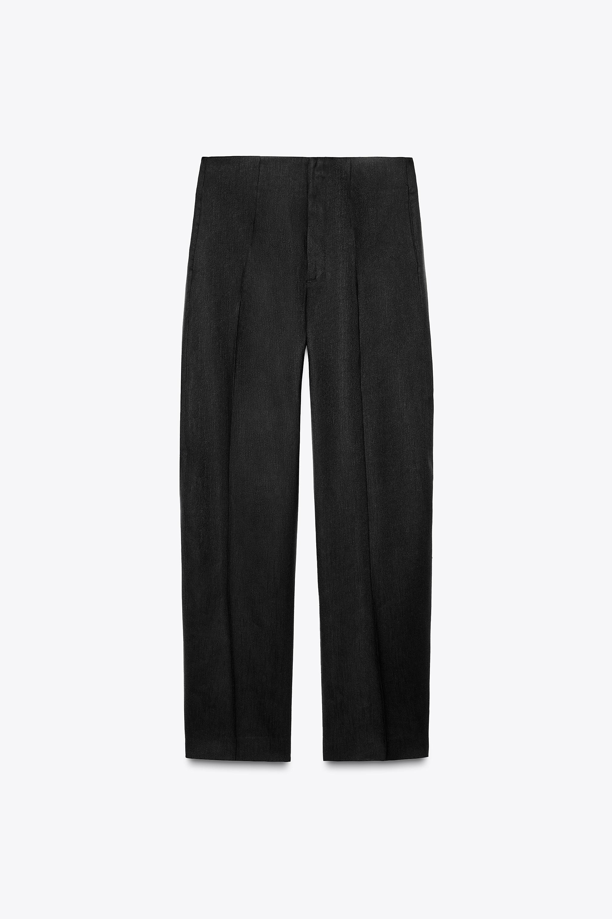 リネンパンツ ZW COLLECTION - ブラック | ZARA Japan / 日本