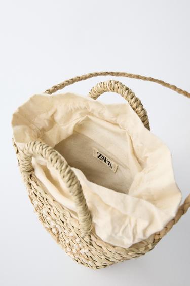 FLORAL CROSSBODY BAG - Sand Brown by Zara - Image 4