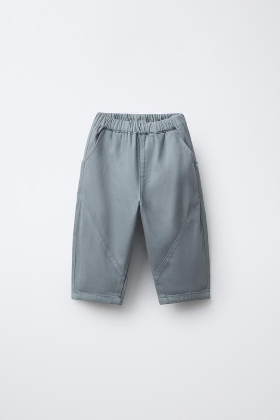 BALLOON TROUSERS WITH POCKETS - Blue by Zara - Image 0