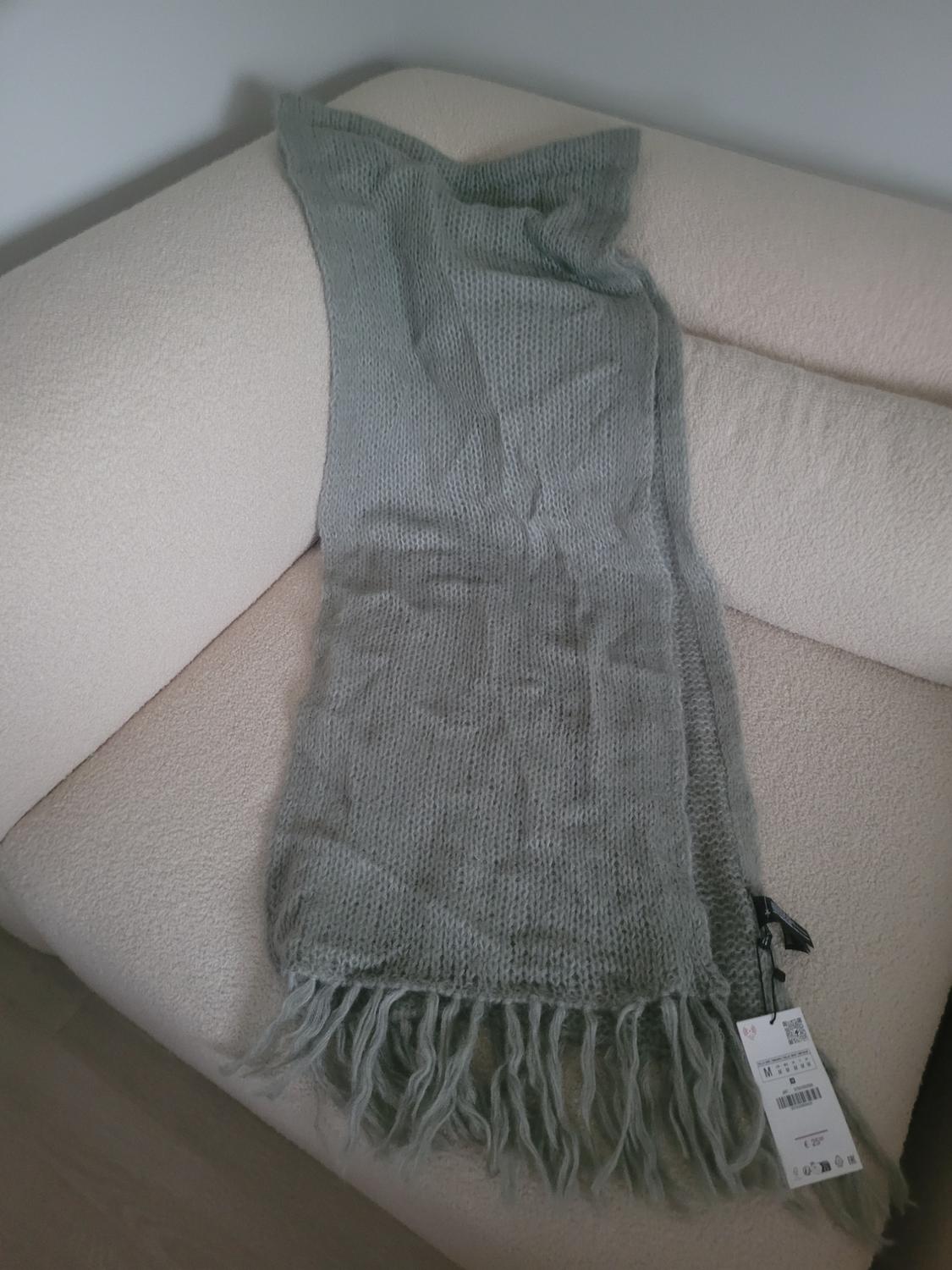 OPEN KNIT ALPACA BLEND SCARF - Image 5