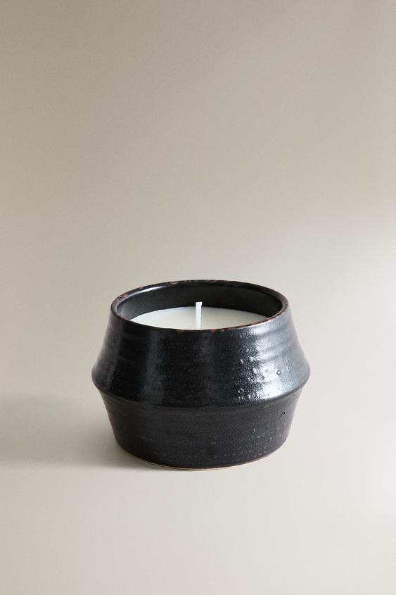 (170 G) VELA AROMÁTICA AMBER VANILLA - pedra da Zara - Imagem 0