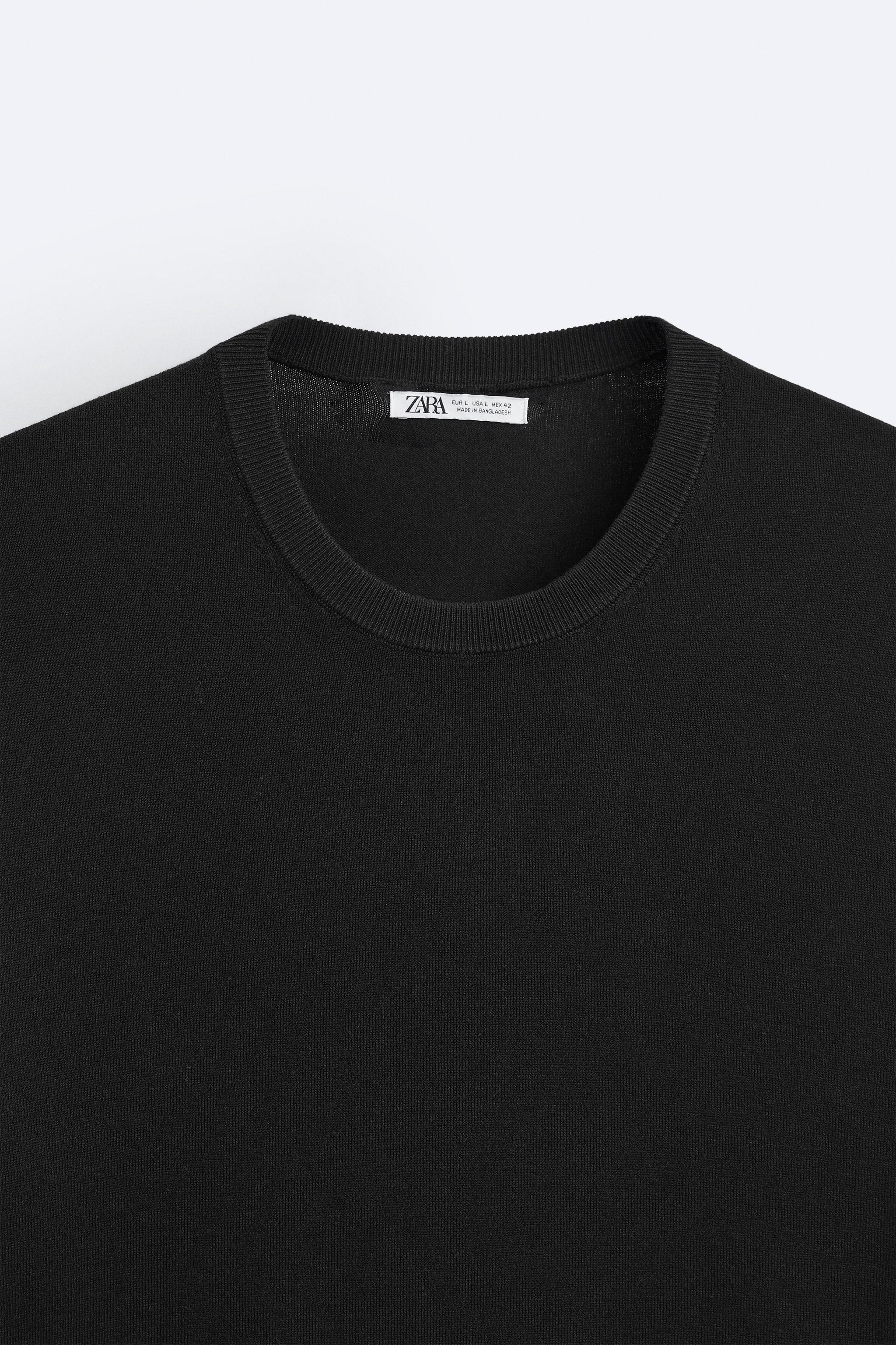 STRICK-T-SHIRT AUS VISKOSEMISCHGEWEBE - Sandfarben | ZARA  