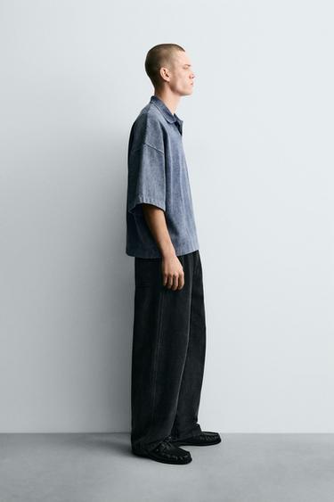POLO DÉLAVÉ STRUCTURÉ - Bleu de Zara - Image 3
